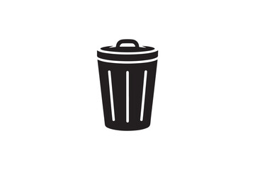 Trash Can Icon Vector Illustration Symbol