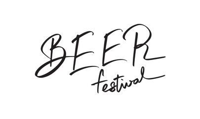 beer festival oktoberfest text font calligraphy hand written lettering script black color object icon beer festival october oktoberfest beverage alcohol drink glass pub german happy enjoyment event 