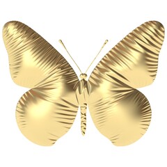Schmetterling goldfarben