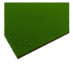 3D Illustration Green Grass Lawn Close Up Isolated