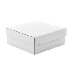 Fototapeta premium 3D Illustration Closed White Square Box Isolated