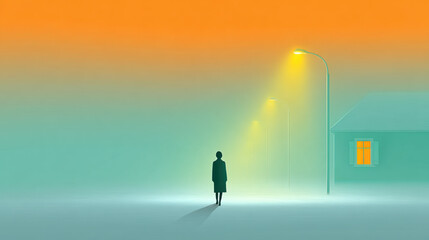 Depression disorder, A depiction of mental fog and chaos, illustrating a disordered state of mind in abstract visual form.