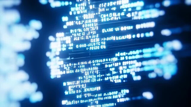 Abstract glowing code (1)