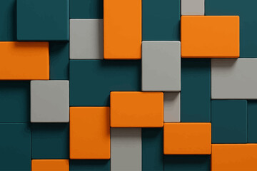 Bold Overlapping Geometric Grid Background