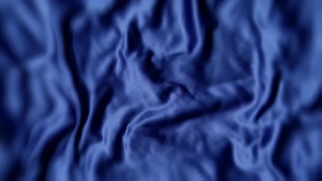 Deep Blue Draped Fabric