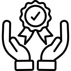 Quality Standards line icon