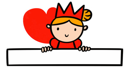 Fairy tale, postcard, copy spice, screensaver for the site and landing, isolates, vector graphics, color icons for children, white background, Red World style. Editable line icons. Vector illustration