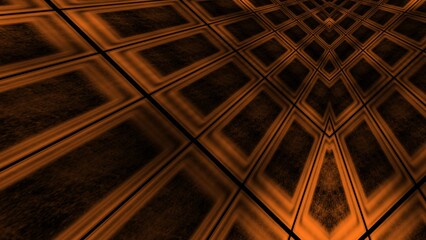 Orange wood texture background that designed with a checkered pattern.