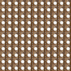 brown basketweave lattice pattern with black outline
