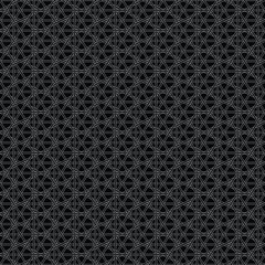 white outline basketweave lattice pattern on black background