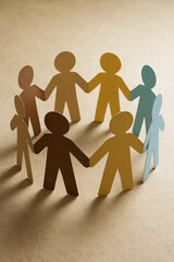 Teamwork and collaboration create a strong group united by concept and where people connect come together and join for success