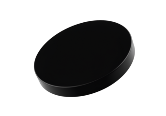 3D Render Of A Simple Black Circle