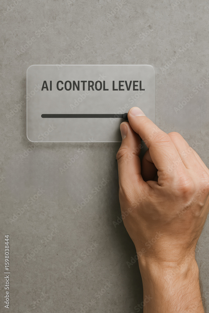 Poster control level adjustment reflects decision making with management and regulation enabling precise ch