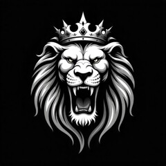 Obraz premium lion head vector illustration logo