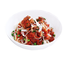 pork meatballs with spicy tomato sauce