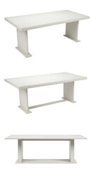 3D Render Of White Dining Table