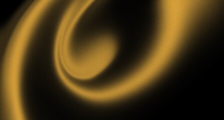 Abstract black dark deep gold gradient background color wave bright light silk glow grain texture noise surface grainy