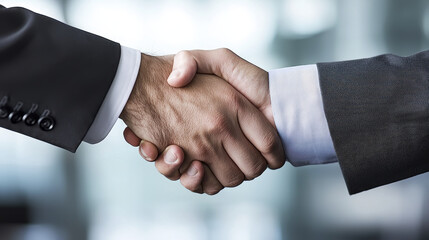 Successful business handshake, partnership agreement, collaboration, professional relationship, trust, teamwork, corporate environment