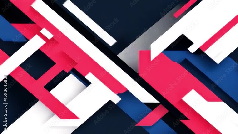 Poster abstract geometric shapes in bold colors creating a dynamic composition for modern design and art pr