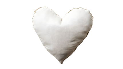 Elegant White Cushion on White Background for Home Decor