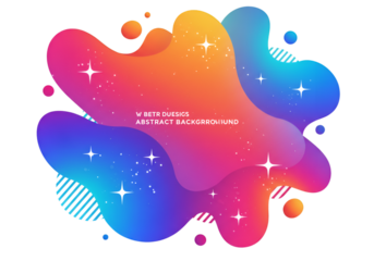 Abstract Background Colorful Fluid Gradient Design