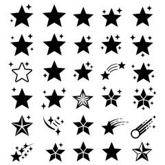 Abstract Background Isolated Image Twinkling Stars on Dark