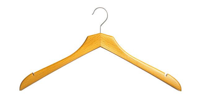 Professional Clothes Hanger Isolated on White Background for Displaying Apparel