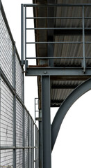 Fototapeta premium Abstract Background Metal Structure With Fence