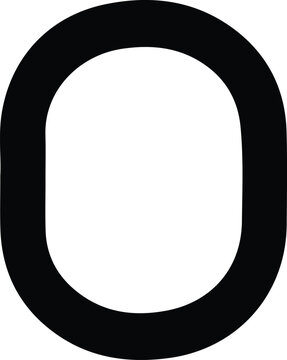 Silhouette oval frame simple shape minimal design Vector Illustrator