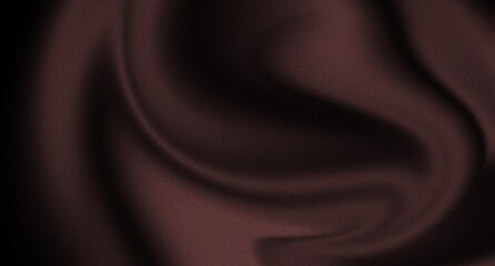 Abstract black dark deep brown gradient background color wave bright light silk glow grain texture noise surface grainy