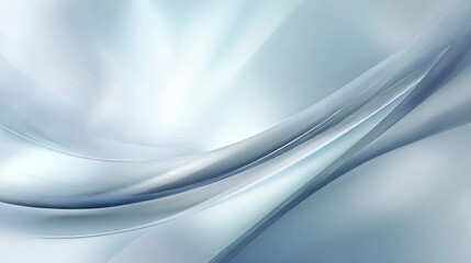 Abstract flowing curves in light and cool greys