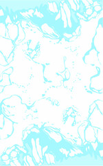 Abstract Blue Sea water on white background 