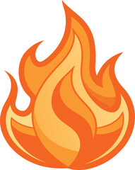 Abstract Representation of Fiery Flames and Burning Energy in Vibrant Orange and Yellow Hues