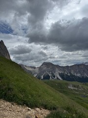 clouds over the mountains