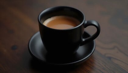 Fototapeta premium Vanilla Ice Cream Affogato with Fresh Hot Espresso