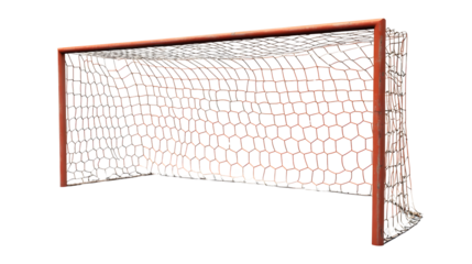 Professional Football Goalpost Isolated on White Background for Sports Design Projects