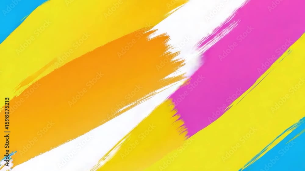 Poster vibrant abstract background with bright colors and dynamic brush strokes for artistic design project