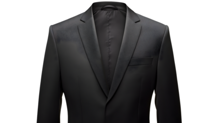 Stylish Black Suit Jacket for Identification Photo Cut Out - Professional Attire