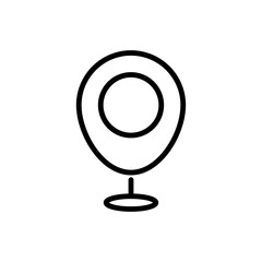 Map pin icon. Location pin on map. GPS point. Vector	