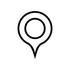 Map pin icon. Location pin on map. GPS point. Vector	