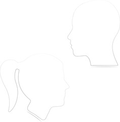 silhouette of a head