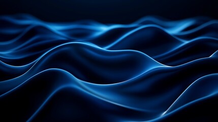Obraz premium Creating Abstract Blue Wave Pattern Background with Smooth Silk Texture