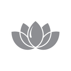Unique lotus flower logo Modern and minimalist vector and abstract logo