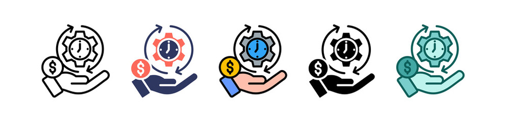 Efficiency multiple icon