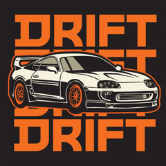 Car Vector Illustration For Conceptual Design. Suitable for posters, stickers, t-shirt prints, and banners.   © Nehemialeo