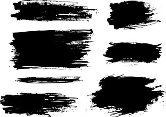 Paint grunge backgrounds, brushstrokes