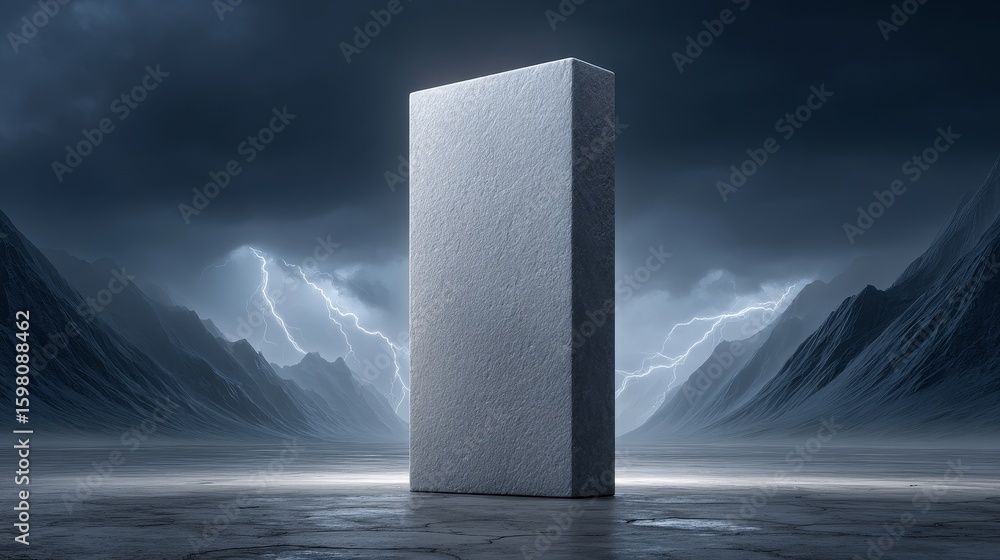 Poster cosmic storm unleashes electric power on tech monolith a hacker's science playground in a gigapixel 