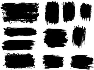 Paint grunge backgrounds, brushstrokes