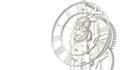 clock graphic symbol 3d illustration