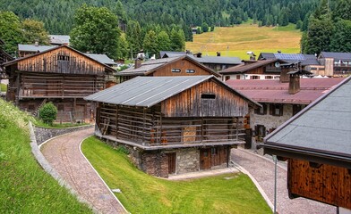 old house in the mountains, Sauris, Friuli-Venezia Giulia, Italy, Europe, 12 July 2025